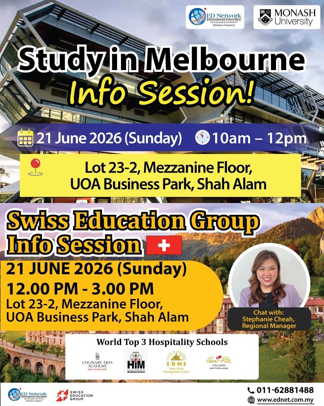 Study in Melbourne & Switzerland